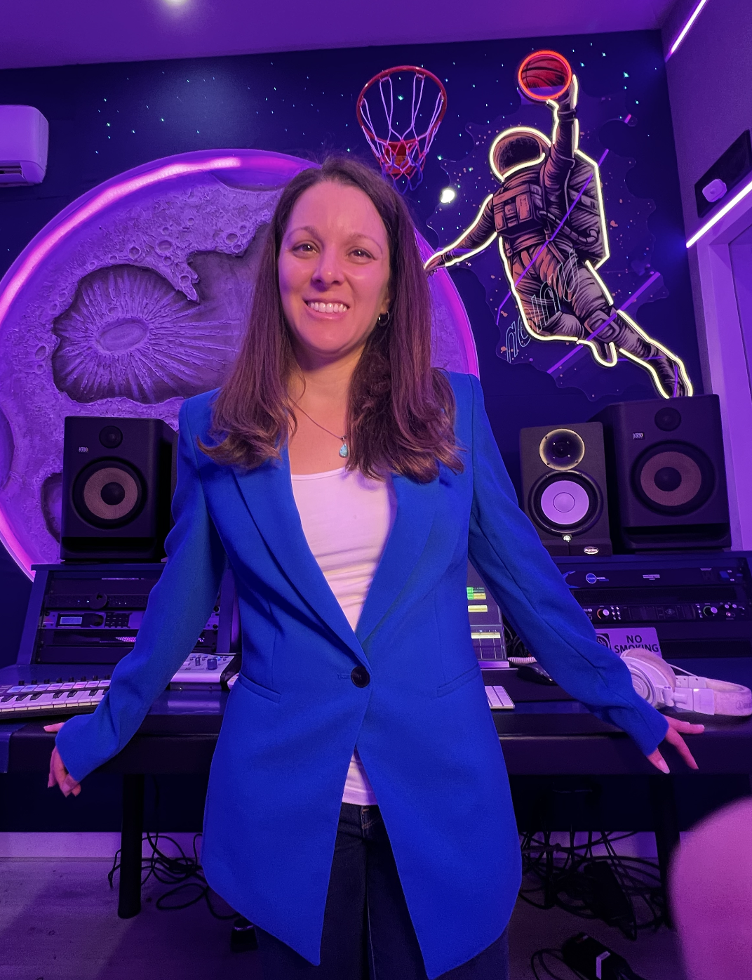 Brittany Lee Accardi in her home studio